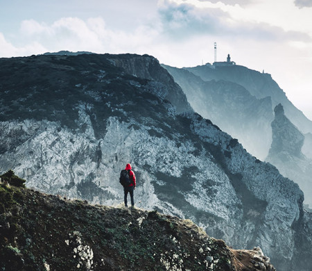Blick auf Praia do Guincho – Atlantik pur loop from Malveira da Serra