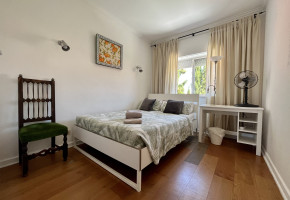 Double bed room with shared bathroom