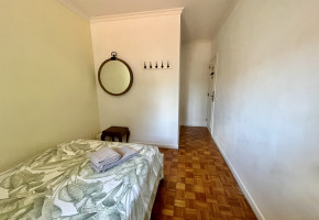 Double bed room with shared bathroom