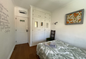 Double bed room with shared bathroom