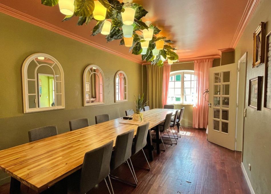 Double bed room with shared bathroom